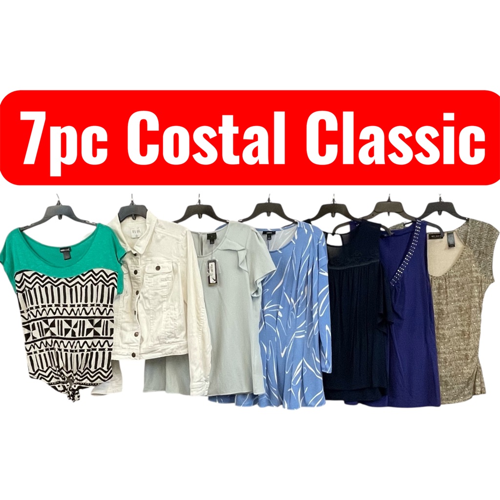 Costalcore Nautical Summer Capsule Women's Tops Green White Blue Aesthetic L